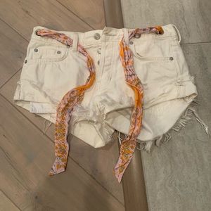 Free People Shorts with cloth belt